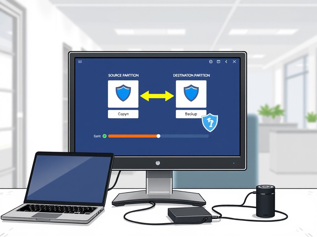Partition copy and data migration in Windows